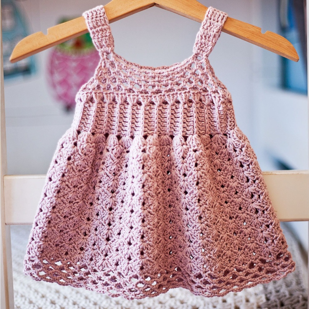 Handmade Pink Crochet Dress